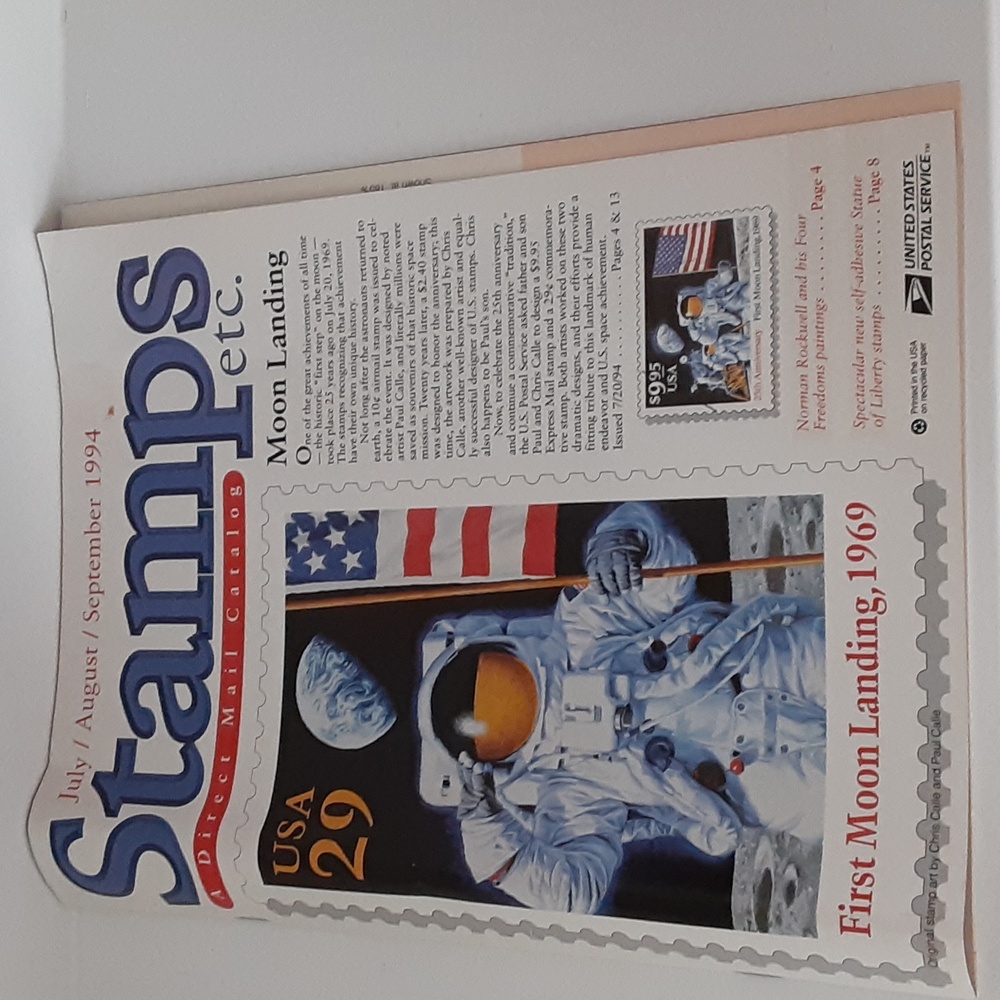 Stamps etc July August September 1994 USPS Stamp Catalog Philately Philatelist